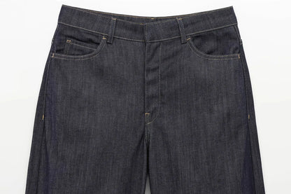 HH Female Spring Vintage Denim Blazer Long Sleeves Turn Down Collar Single Breasted Fake Pockets Street Fashion Coats