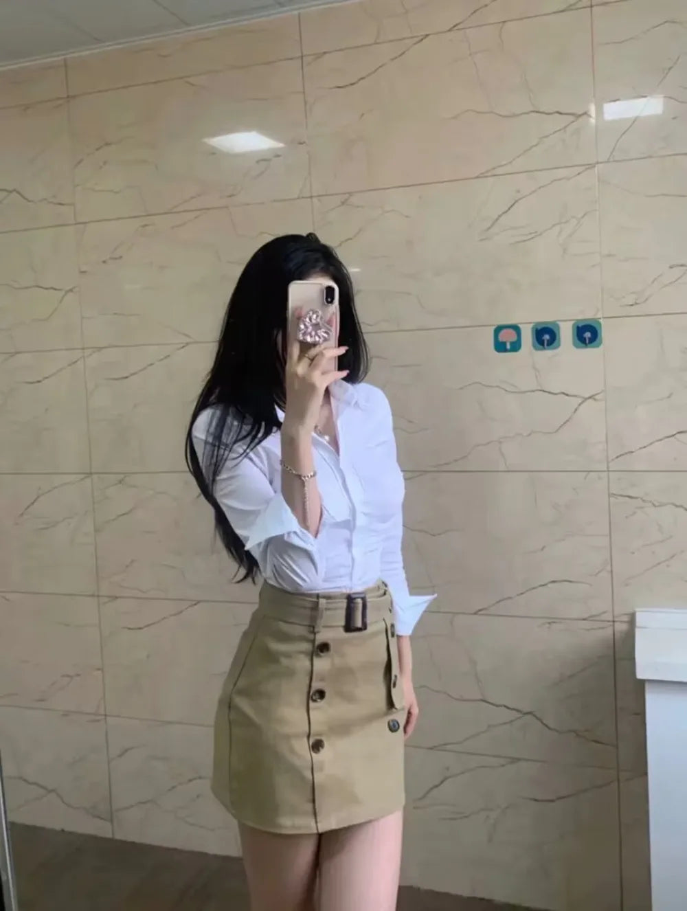 Preppy Shirt Women Sexy Summer Slim Waist Solid Sun Protection Thin Korean Style Office Lady Single Breasted Long Sleeve Formal
