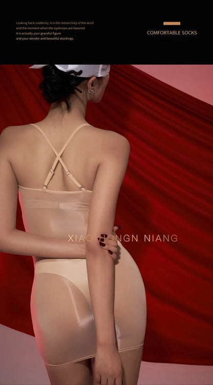 Sexy Women gloss dresses see through Sleeping clothes skirts Oily Shining Tight Short skirt