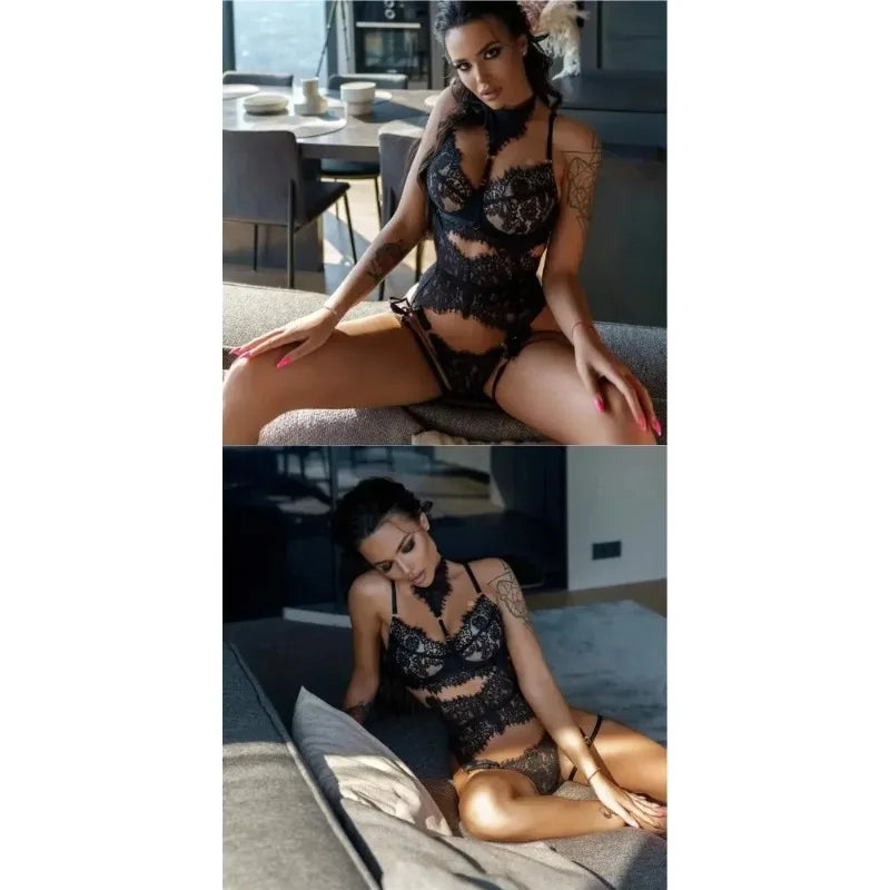 Lace Women's Underwear Close Fitting Comfortable Breathable Women's Suit Prom Queen Charming Elegant Exquisite Women's Top