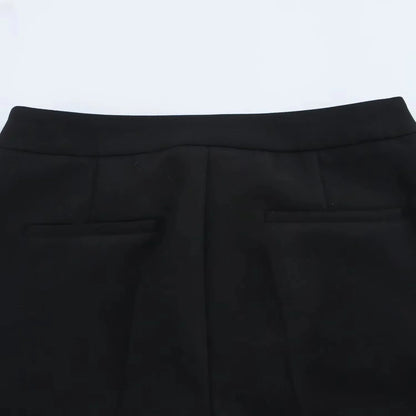 KONDALA Vintage Chic Office Lady Solid Women Suit Pockets V Neck Blazer Straight Loose Pants New Fashion 2025 Spring Autumn Sets