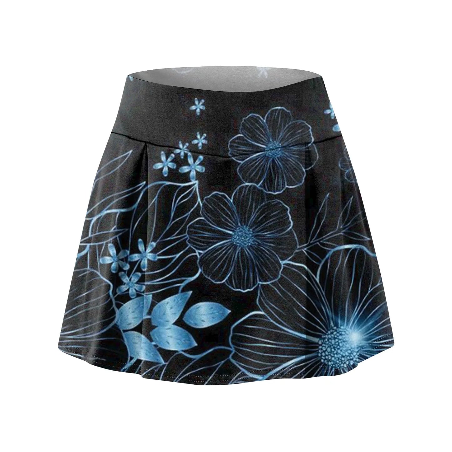 Women'S Athletic Stretchy Pleated Tennis Skirts Run Yoga Inner Shorts Elastic Sports Golf Skorts Skirts For Woman Faldas Mujeres