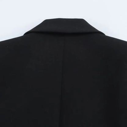 KONDALA Vintage Chic Office Lady Solid Women Suit Pockets V Neck Blazer Straight Loose Pants New Fashion 2025 Spring Autumn Sets