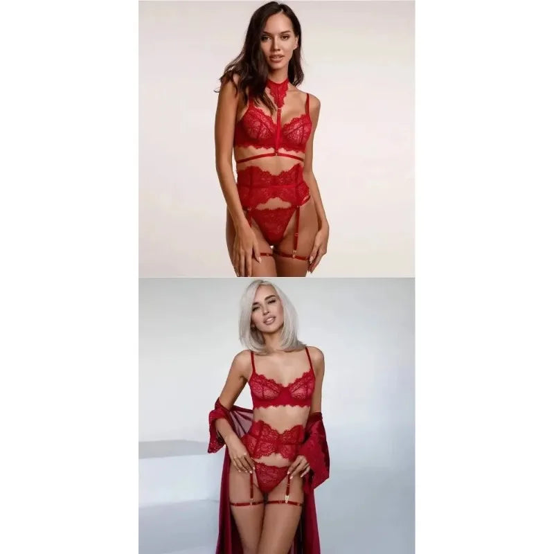 Lace Women's Underwear Close Fitting Comfortable Breathable Women's Suit Prom Queen Charming Elegant Exquisite Women's Top