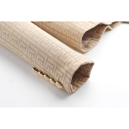 HarleyFashion 2024 Luxury Spring Collection Texure Pattern Formal Jacket Women Blazer