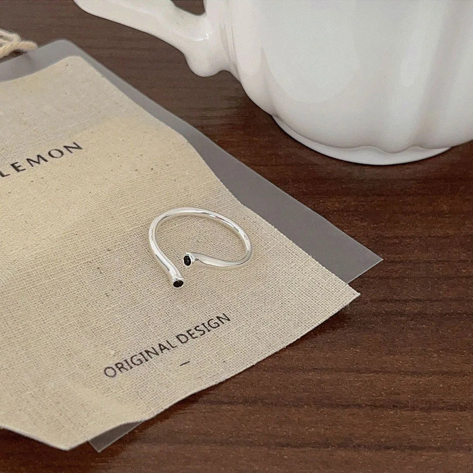 BFCLUB  Silver Color Rings for Women Simple Geometric Handmade Irregular Retro Ring Gold Big Allergy For Birthday Gift