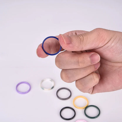 9 Color Ceramic Ring Smooth Slender Circular Rings For Women Men Simple Design Aesthetic Finger Rings Jewelry Couple Y2K Gift