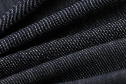 HH Female Spring Vintage Denim Blazer Long Sleeves Turn Down Collar Single Breasted Fake Pockets Street Fashion Coats