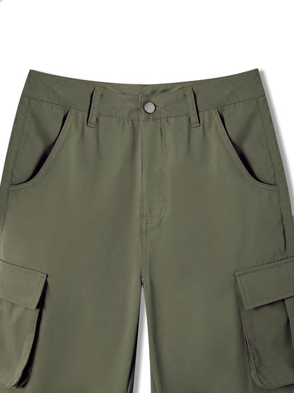 Casual Women's Tactical Pants Straight Leg Mountain Climbing High Street Spring Summer New Style Workwear Long Trousers