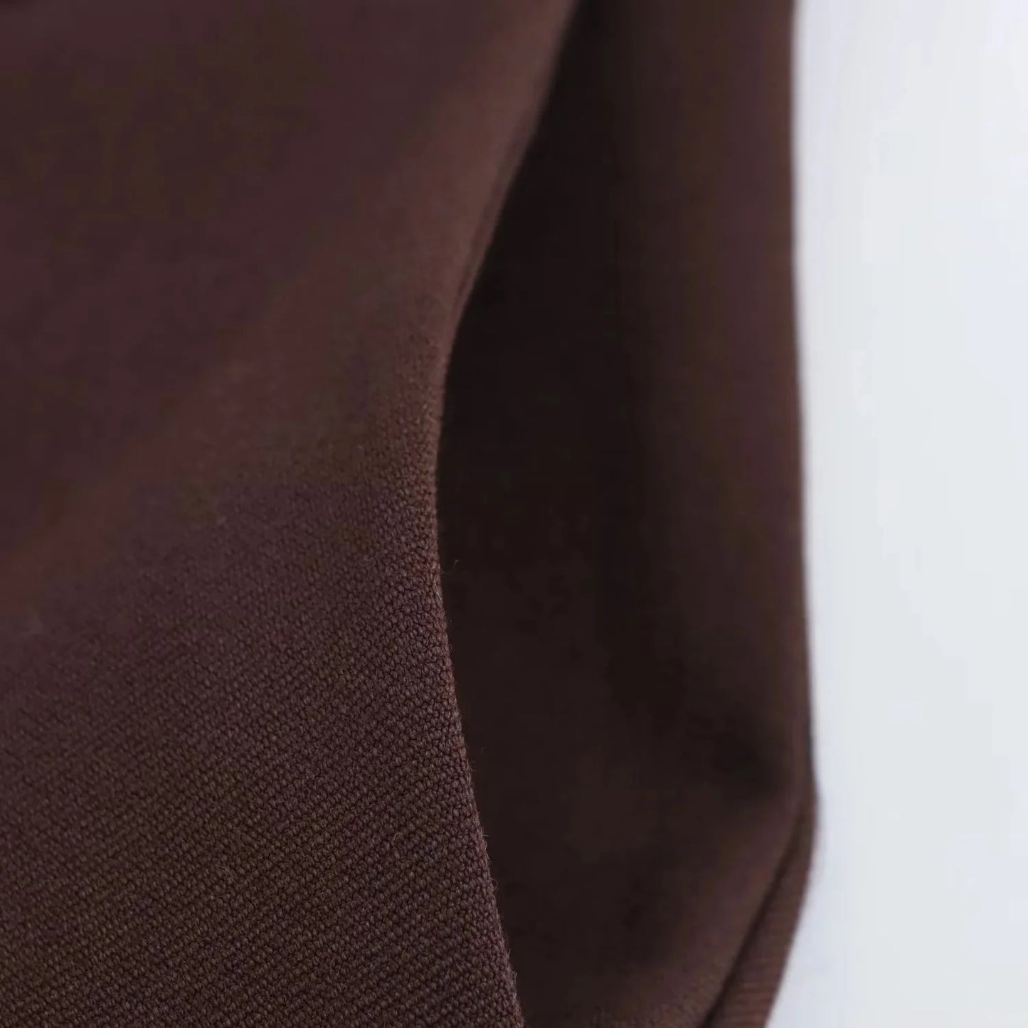 KONDALA 2025 Fall Winter Brown Elegant Office Lady Suits Fashion Shrug Pockets Blazers Elegant Zipper Skirts Chic Baggy Pants