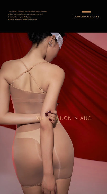 Sexy Women gloss dresses see through Sleeping clothes skirts Oily Shining Tight Short skirt